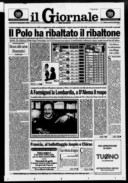 Il giornale del lunedi